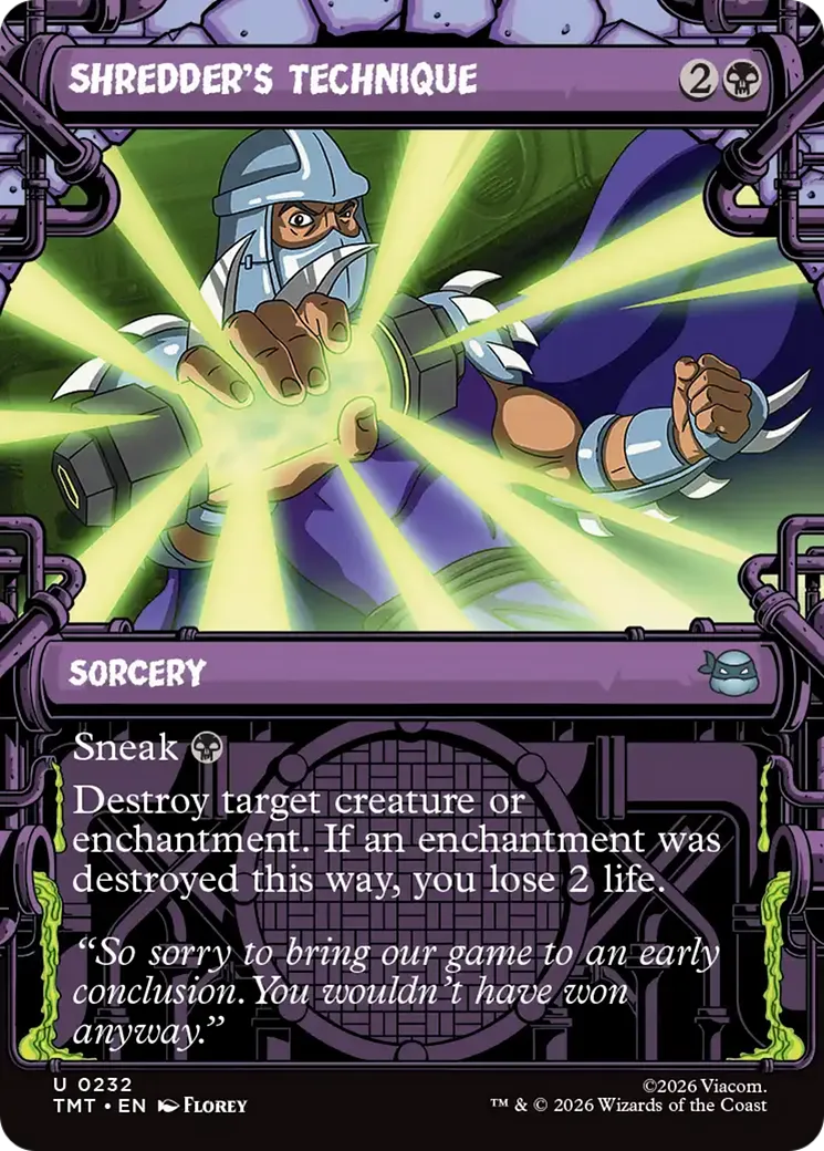 Shredder's Technique — Teenage Mutant Ninja Turtles — Magic: The Gathering