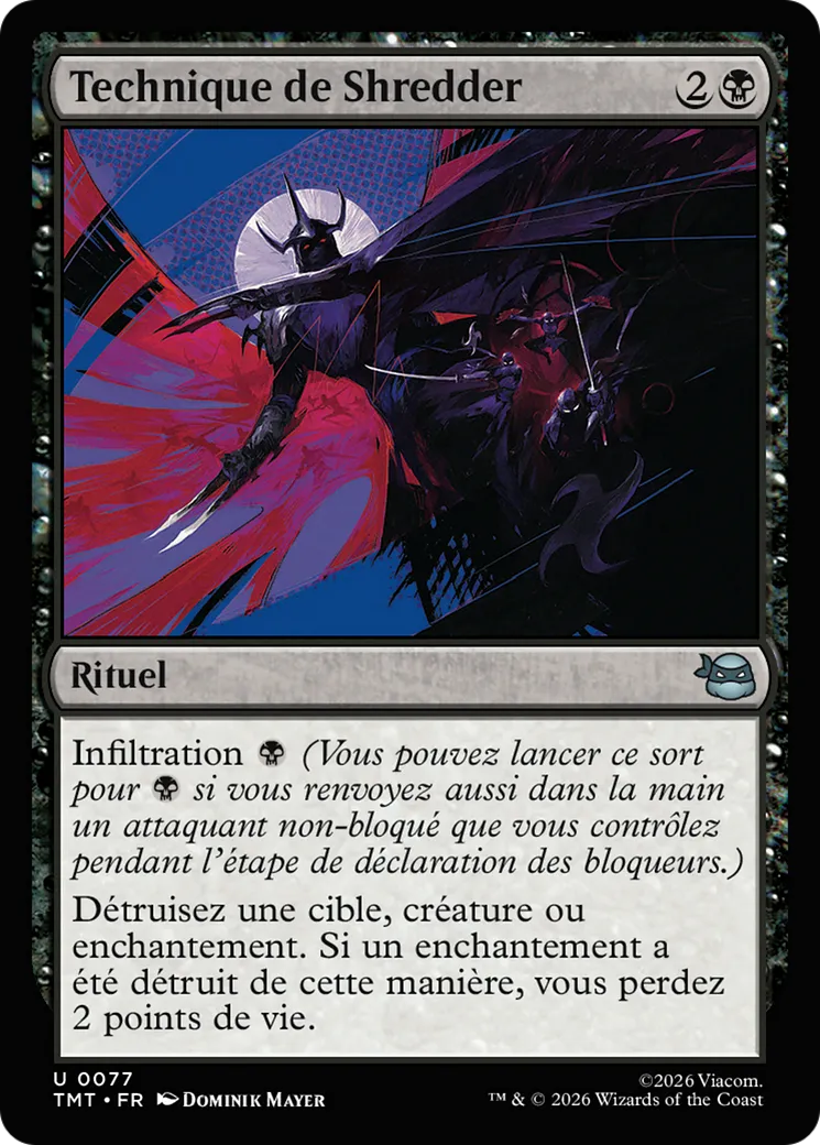 Technique de Shredder from Teenage Mutant Ninja Turtles - Magic: The Gathering