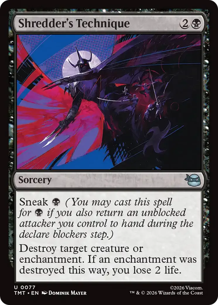 Shredder's Technique — Teenage Mutant Ninja Turtles — Magic: The Gathering