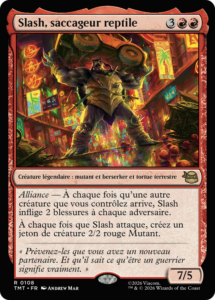 Slash, saccageur reptile — Teenage Mutant Ninja Turtles — Magic: The Gathering