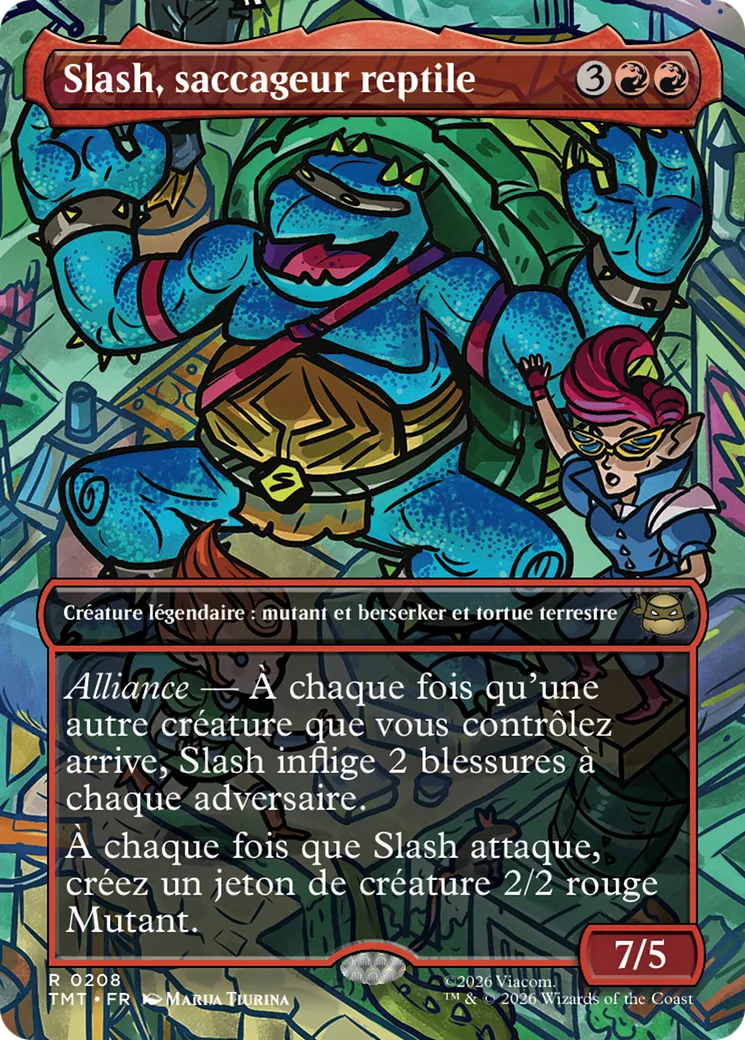 Slash, saccageur reptile — Teenage Mutant Ninja Turtles — Magic: The Gathering