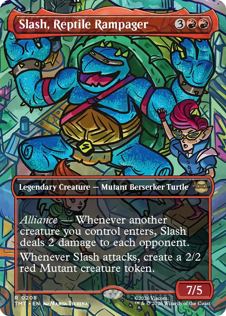 Slash, Reptile Rampager — Teenage Mutant Ninja Turtles — Magic: The Gathering