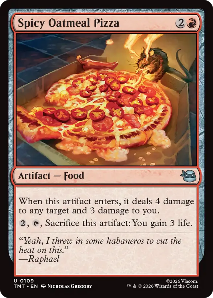 Spicy Oatmeal Pizza — Teenage Mutant Ninja Turtles — Magic: The Gathering