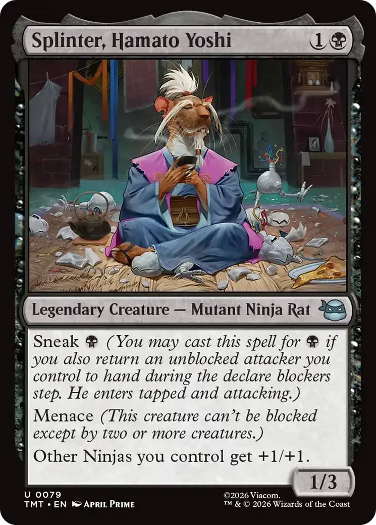 Splinter, Hamato Yoshi — Teenage Mutant Ninja Turtles — Magic: The Gathering