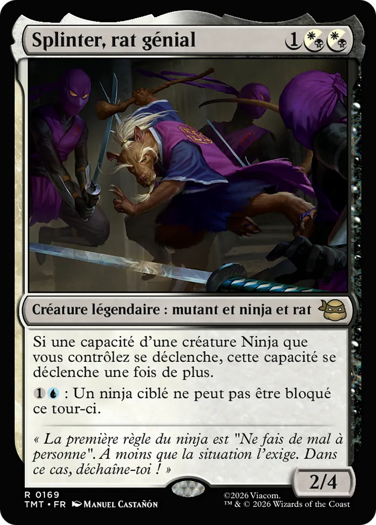Splinter, rat génial — Teenage Mutant Ninja Turtles — Magic: The Gathering