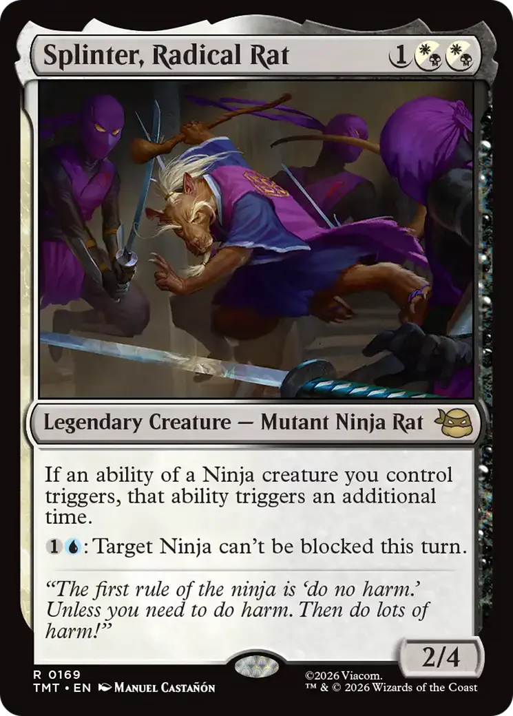 Splinter, rat génial — Teenage Mutant Ninja Turtles — Magic: The Gathering
