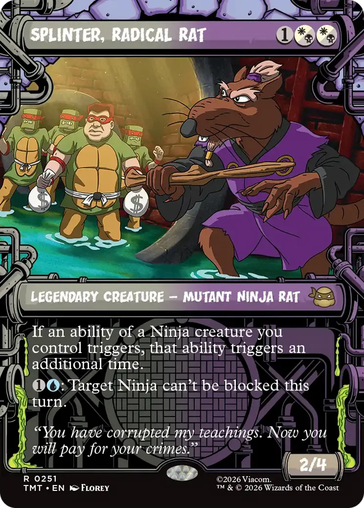 Splinter, Radical Rat — Teenage Mutant Ninja Turtles — Magic: The Gathering