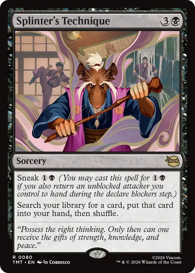 Technique de Splinter — Teenage Mutant Ninja Turtles — Magic: The Gathering