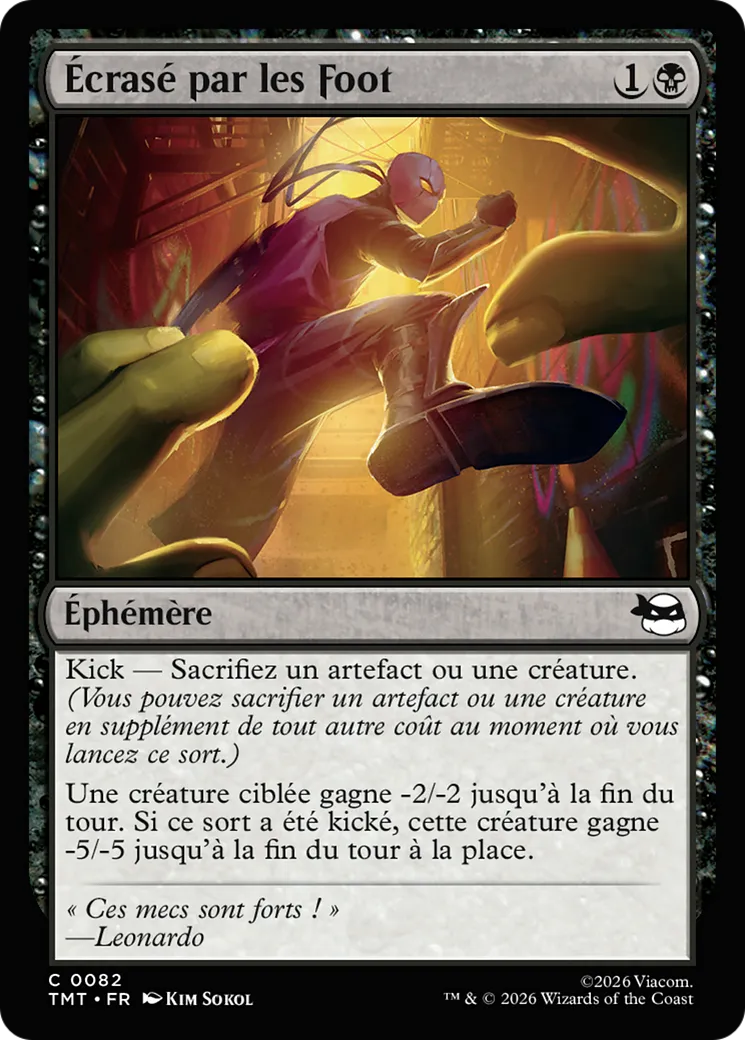 Écrasé par les Foot — Teenage Mutant Ninja Turtles — Magic: The Gathering