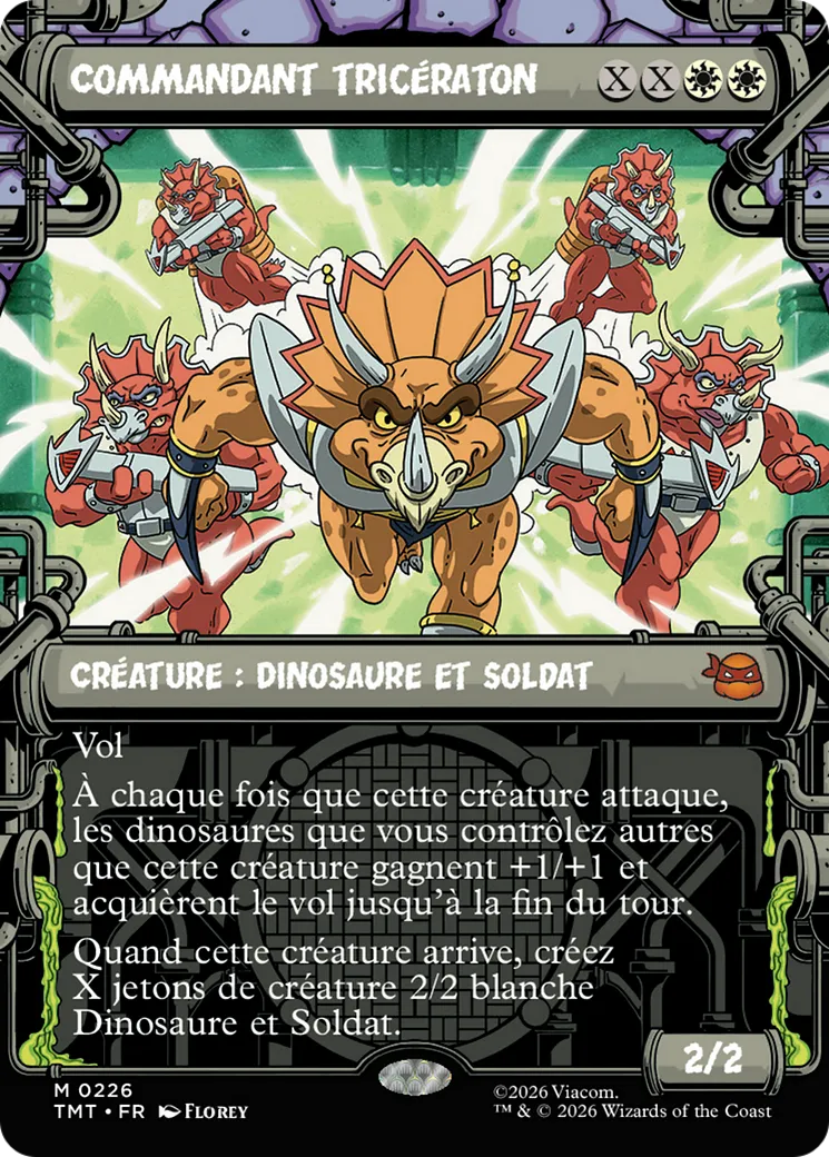 Commandant tricératon — Teenage Mutant Ninja Turtles — Magic: The Gathering