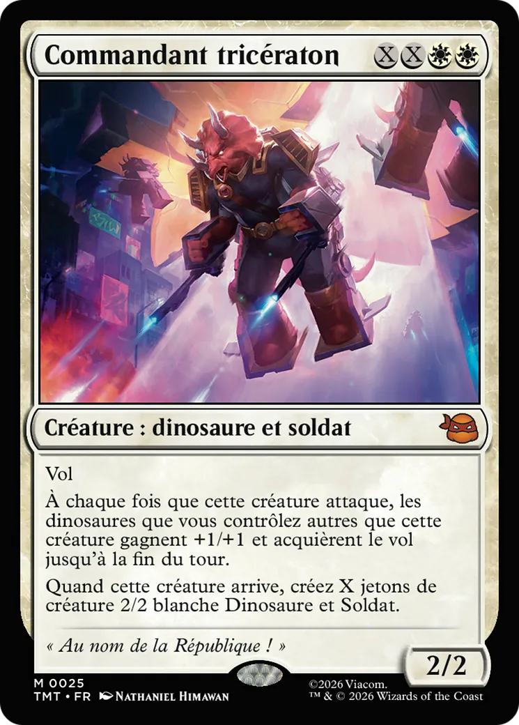 Commandant tricératon — Teenage Mutant Ninja Turtles — Magic: The Gathering