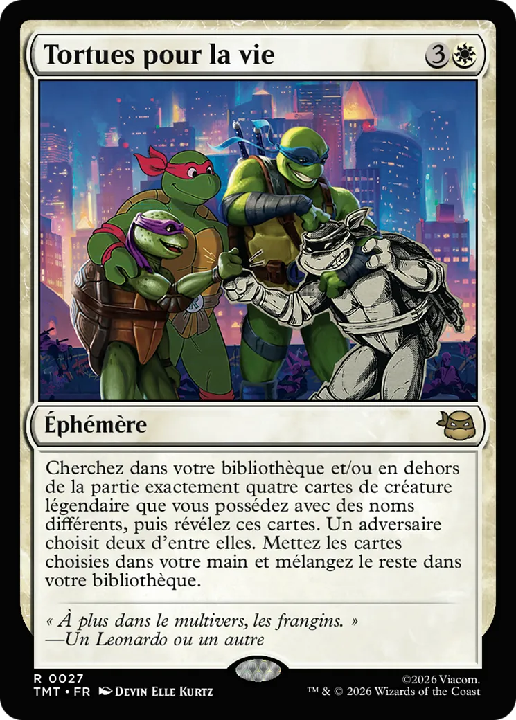 Tortues pour la vie — Teenage Mutant Ninja Turtles — Magic: The Gathering