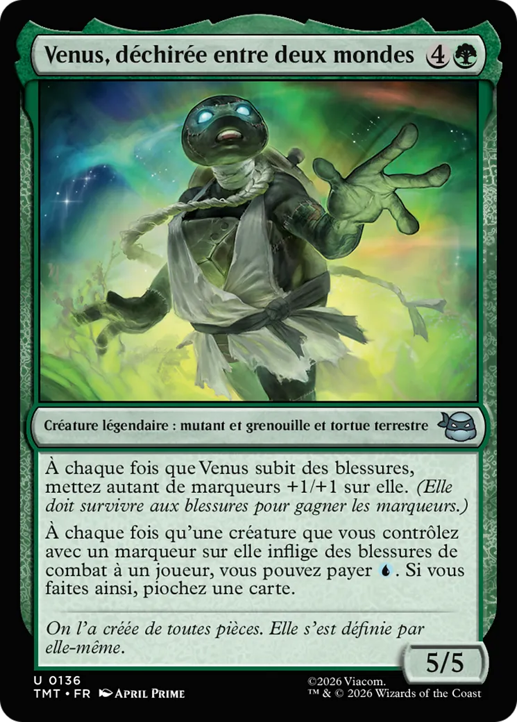 Venus, déchirée entre deux mondes — Teenage Mutant Ninja Turtles — Magic: The Gathering