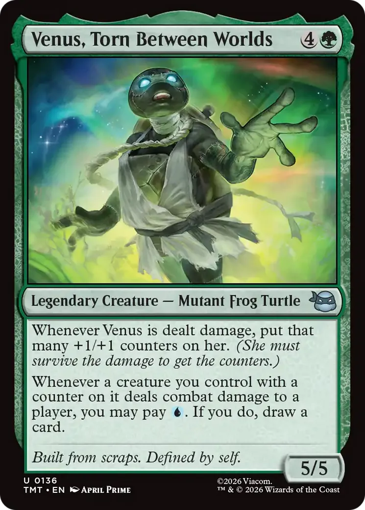 Venus, Torn Between Worlds from Teenage Mutant Ninja Turtles - Magic: The Gathering