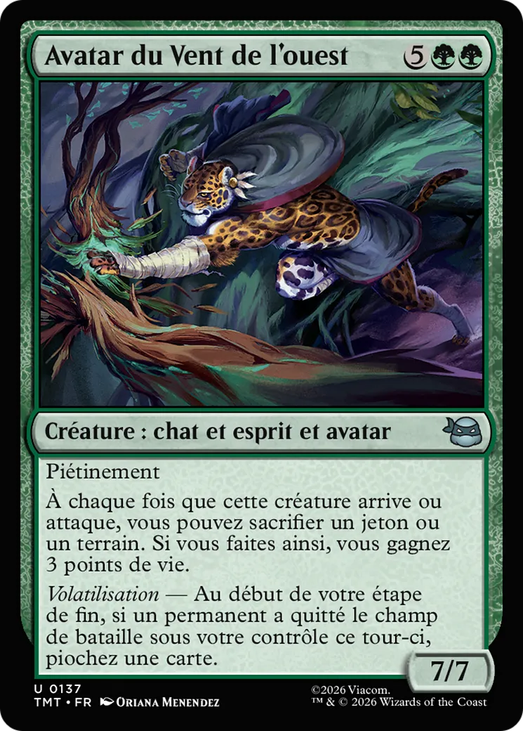 Avatar du Vent de l'ouest — Teenage Mutant Ninja Turtles — Magic: The Gathering