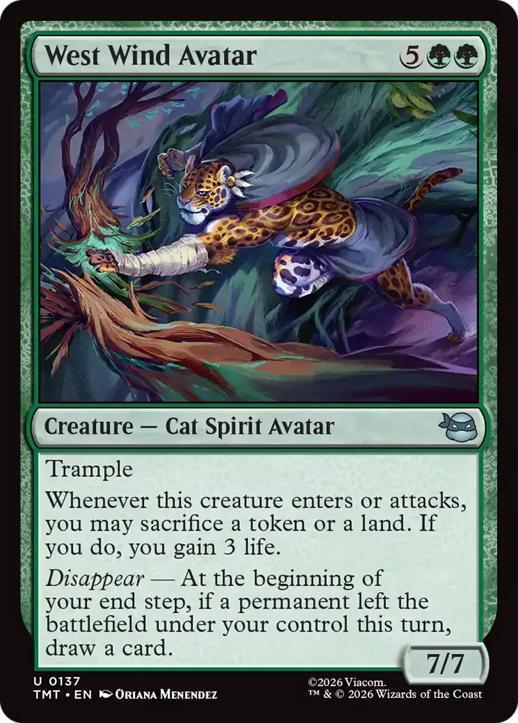 West Wind Avatar — Teenage Mutant Ninja Turtles — Magic: The Gathering