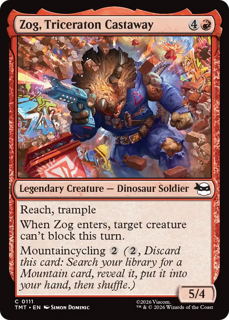 Zog, Triceraton Castaway — Teenage Mutant Ninja Turtles — Magic: The Gathering