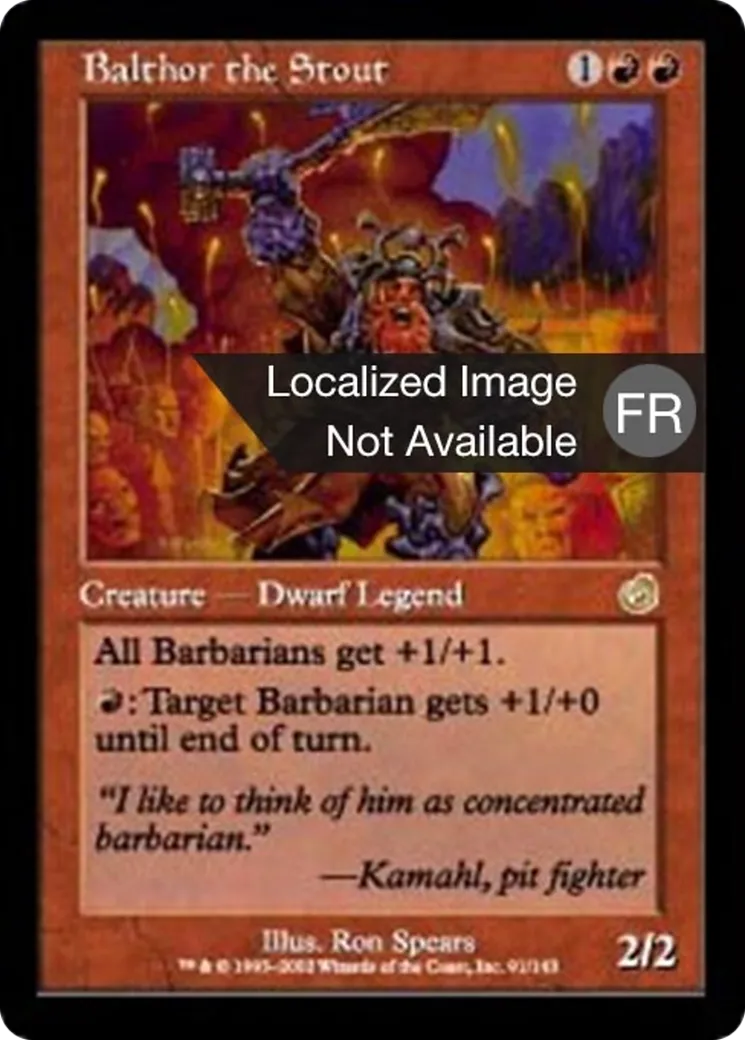 Balthor le Robuste — Torment — Magic: The Gathering