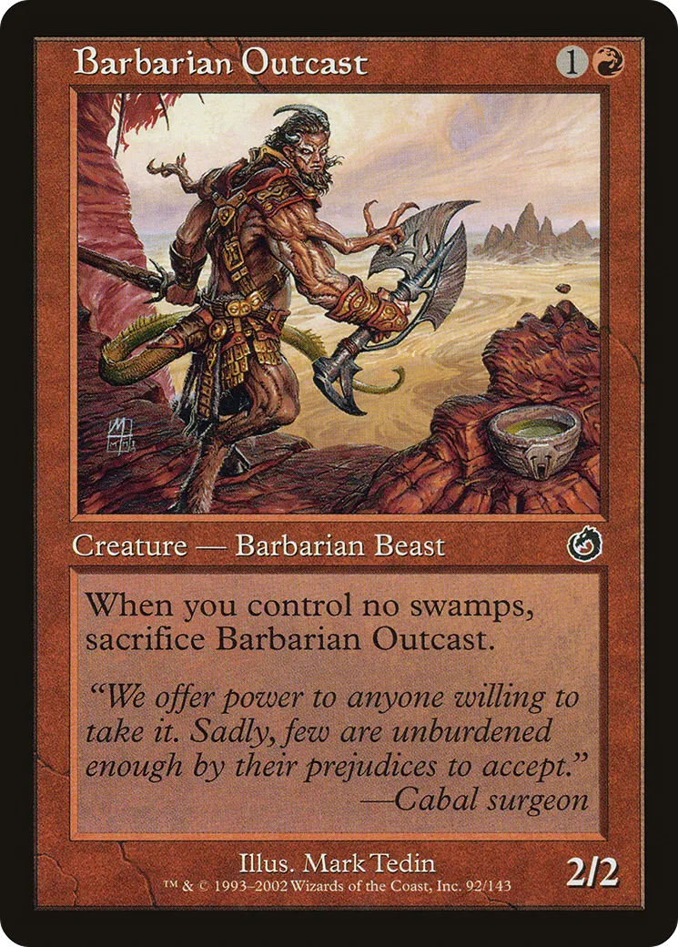 Barbarian Outcast — Torment — Magic: The Gathering