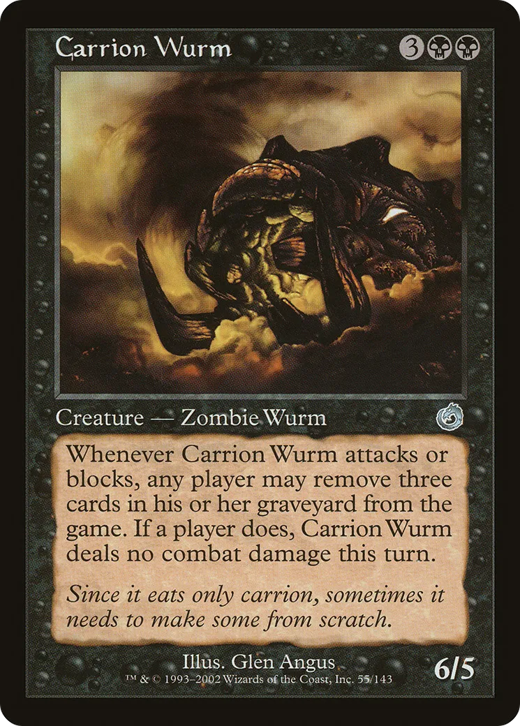 Carrion Wurm — Torment — Magic: The Gathering