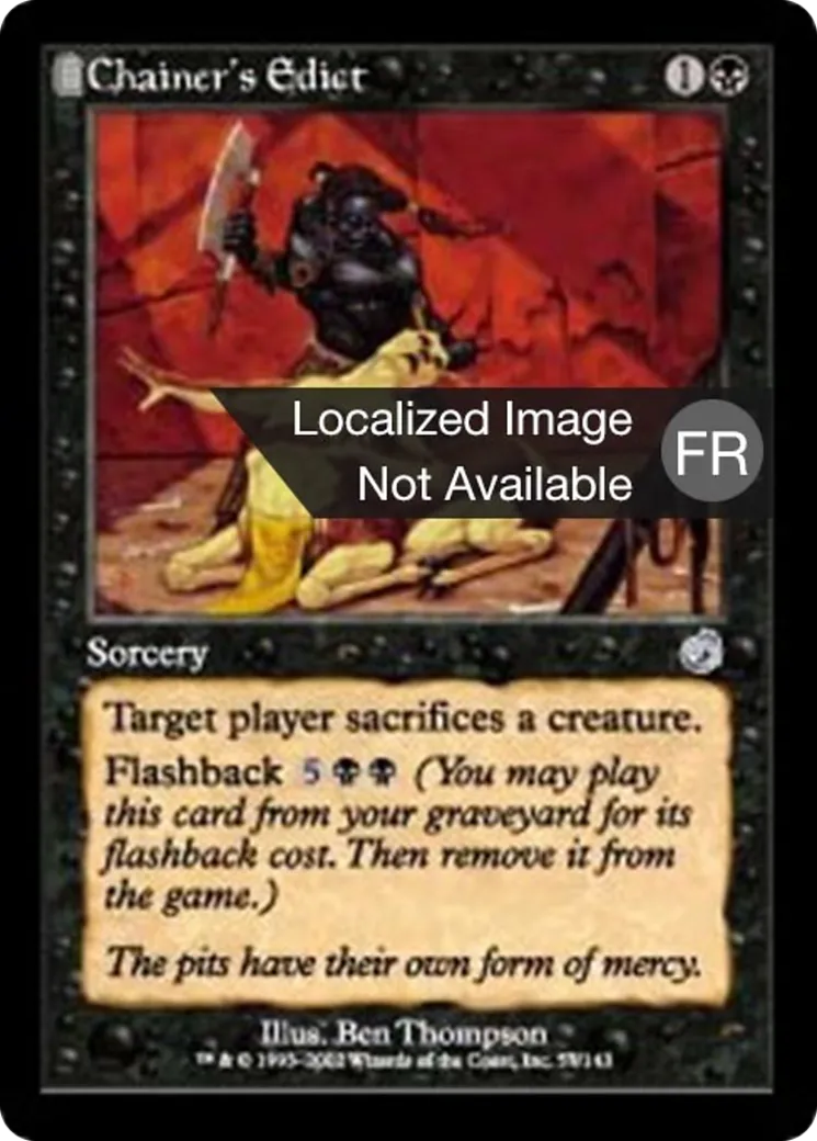 Édit de Chaînes — Torment — Magic: The Gathering