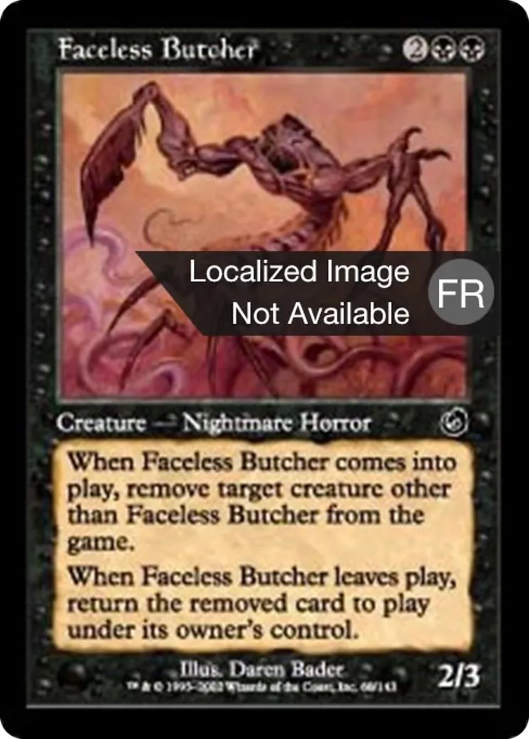 Boucher sans visage — Torment — Magic: The Gathering
