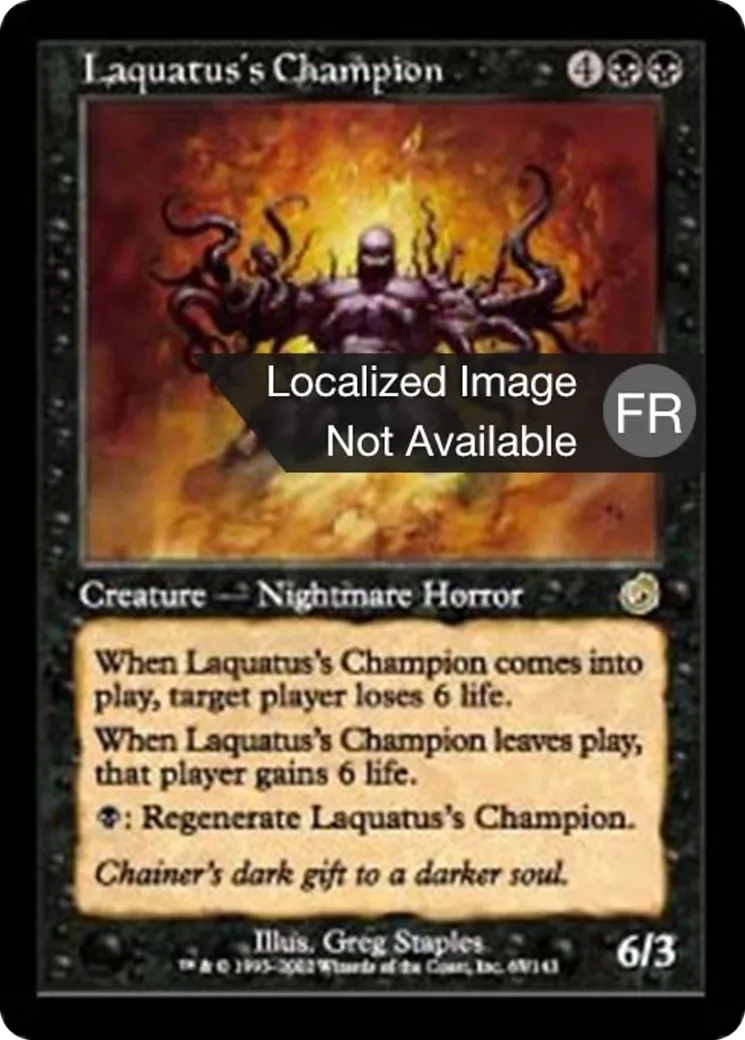 Champion de Laquatus — Torment — Magic: The Gathering