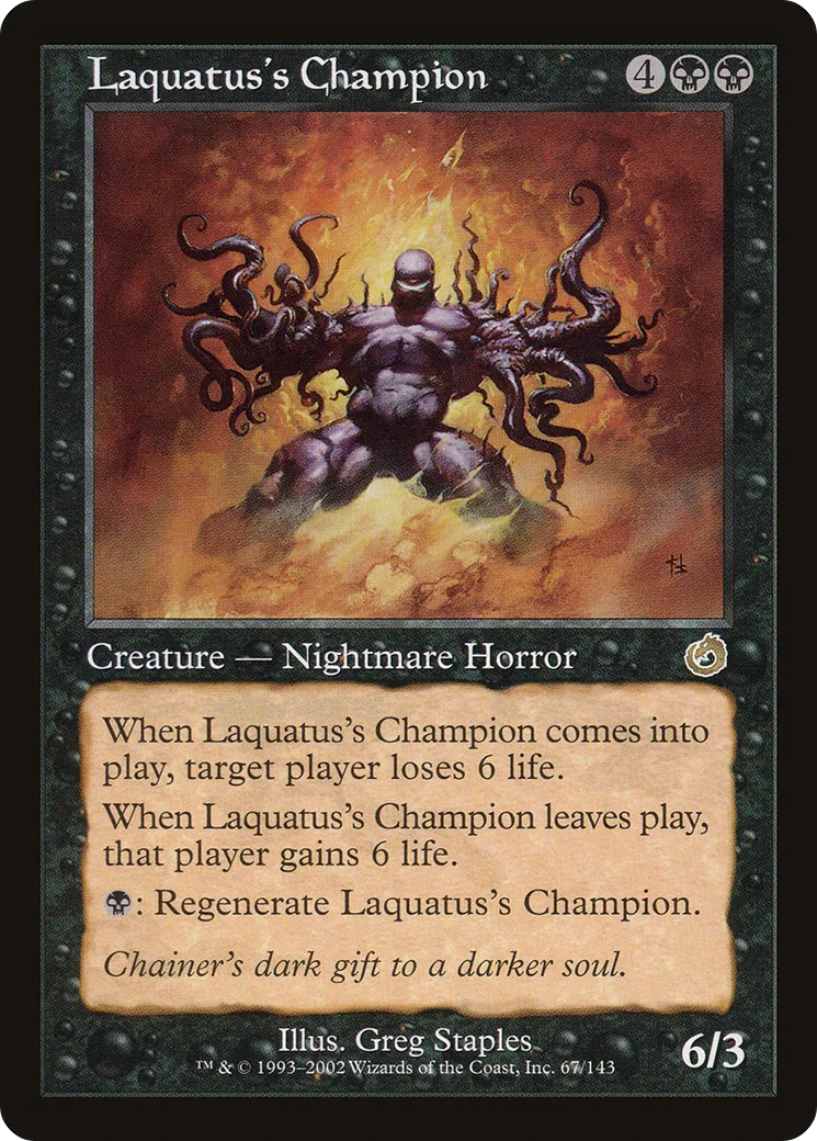 Laquatus's Champion — Torment — Magic: The Gathering