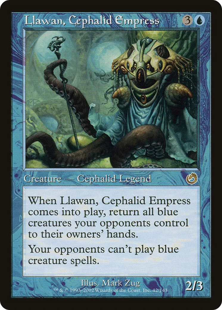 Llawan, Cephalid Empress — Torment — Magic: The Gathering