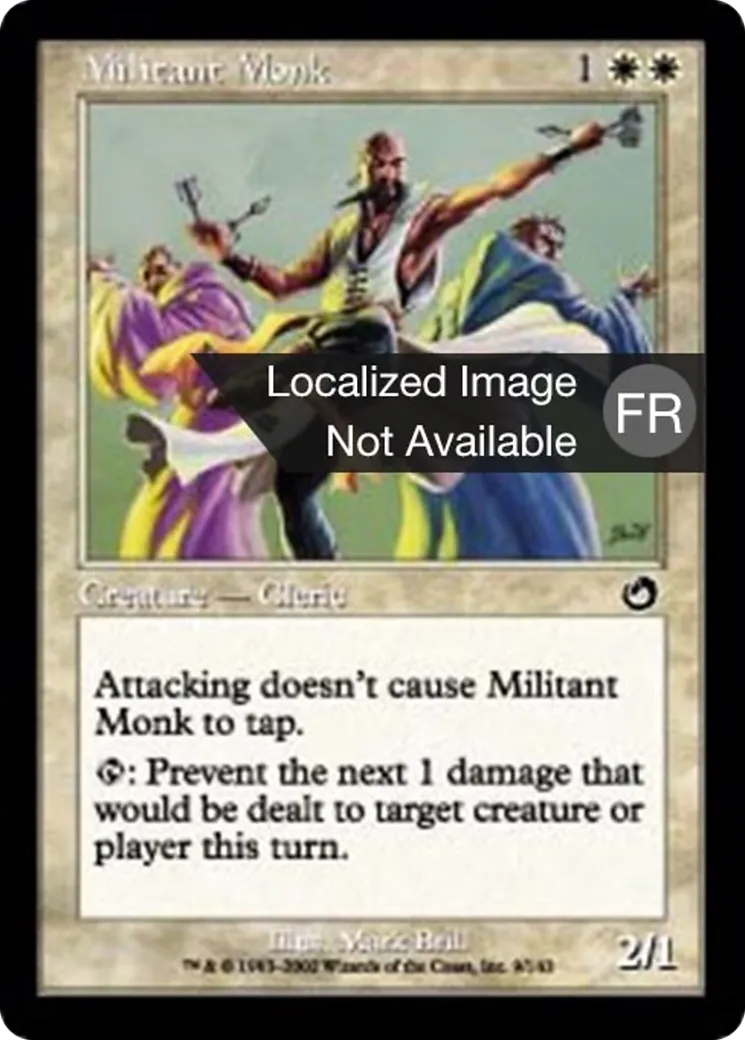 Moine militant — Torment — Magic: The Gathering