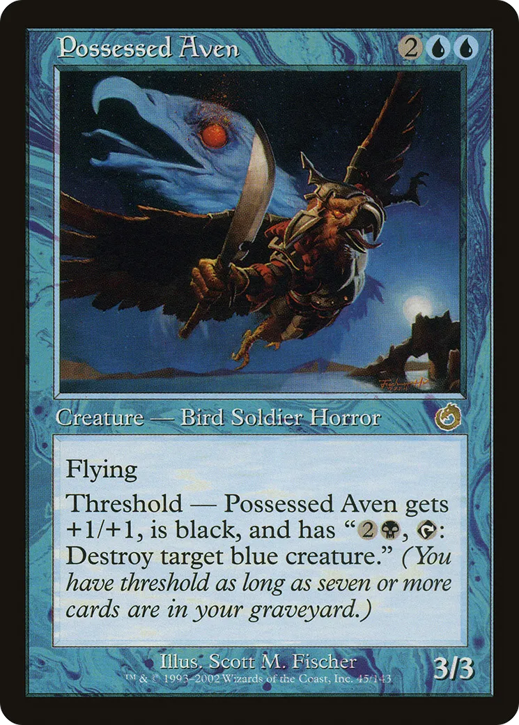 Possessed Aven — Torment — Magic: The Gathering