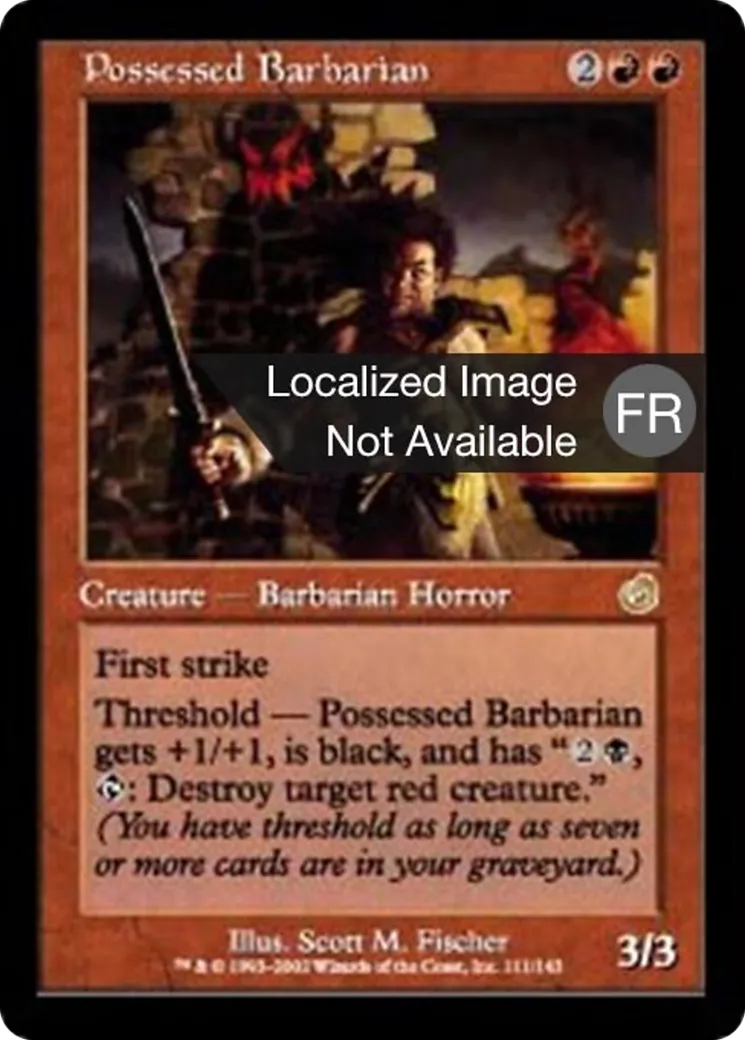 Barbare possédé — Torment — Magic: The Gathering