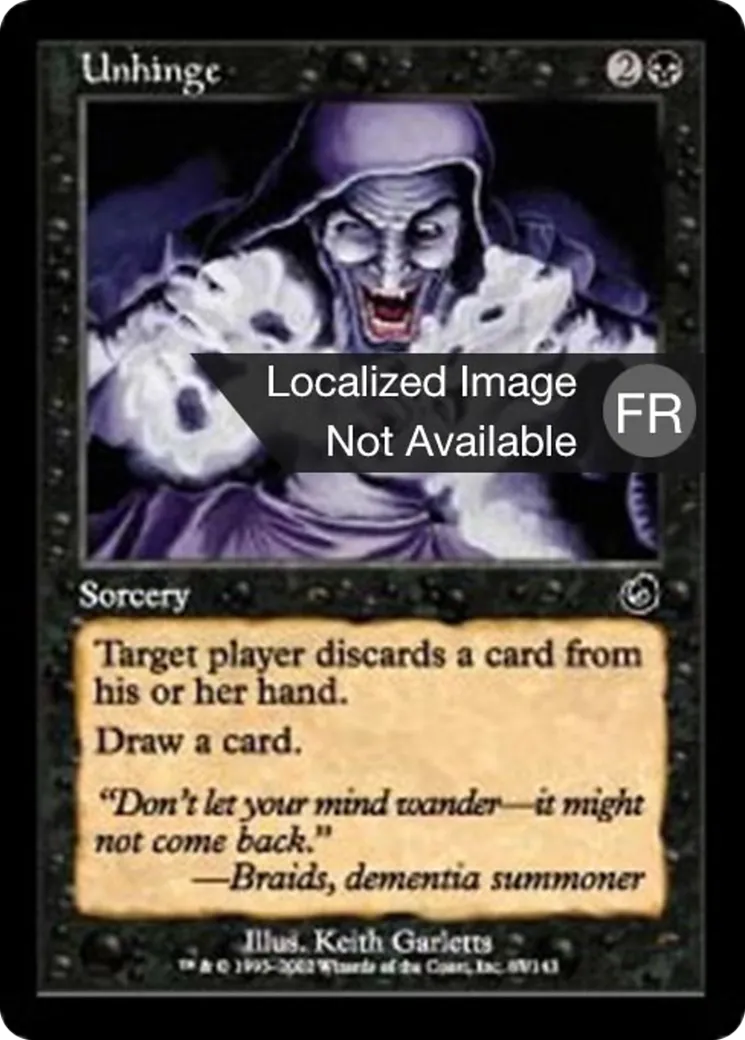Rendre dingue — Torment — Magic: The Gathering