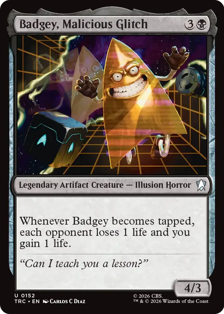 Badgey, Malicious Glitch — Star Trek Commander — Magic: The Gathering