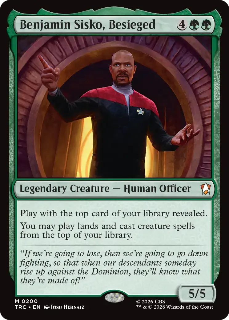 Benjamin Sisko, Besieged — Star Trek Commander — Magic: The Gathering