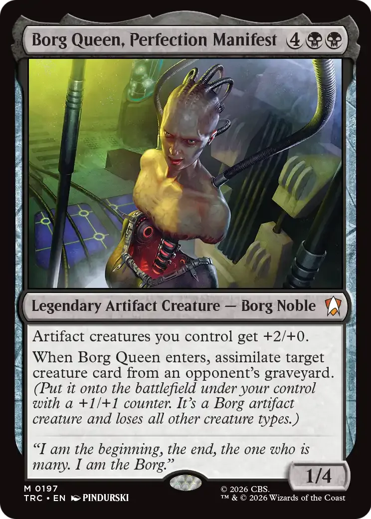 Borg Queen, Perfection Manifest — Star Trek Commander — Magic: The Gathering