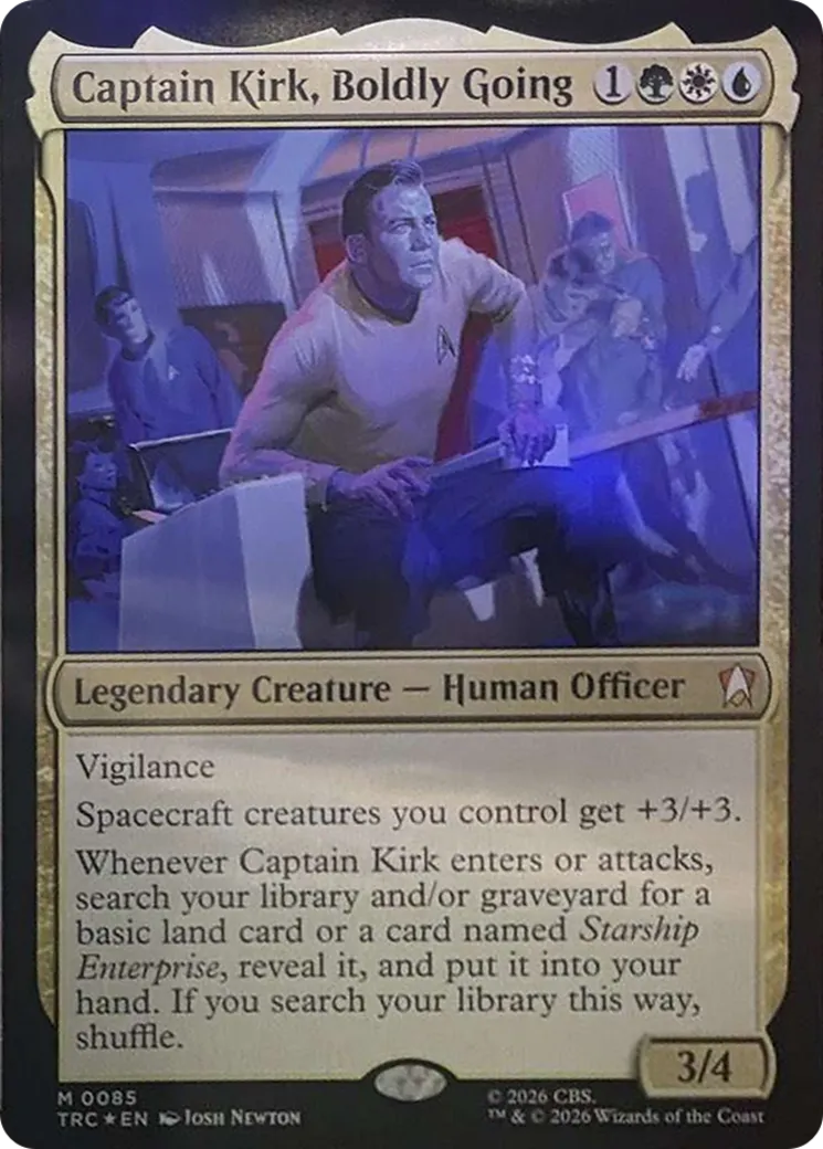 Captain Kirk, Boldly Going — Star Trek Commander — Magic: The Gathering