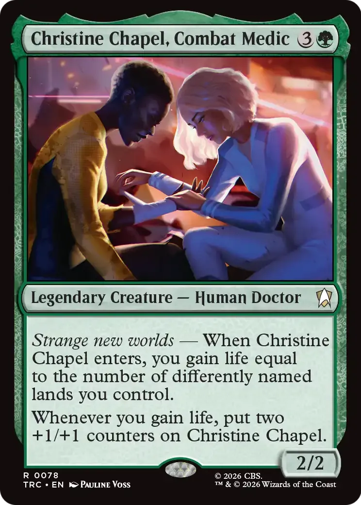 Christine Chapel, Combat Medic — Star Trek Commander — Magic: The Gathering