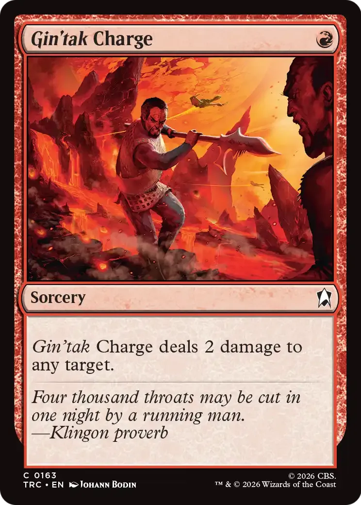 Gin'tak Charge — Star Trek Commander — Magic: The Gathering