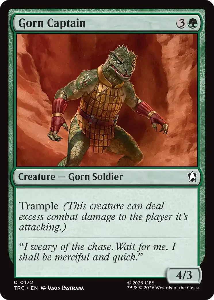 Gorn Captain — Star Trek Commander — Magic: The Gathering