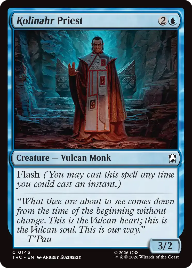 Kolinahr Priest — Star Trek Commander — Magic: The Gathering