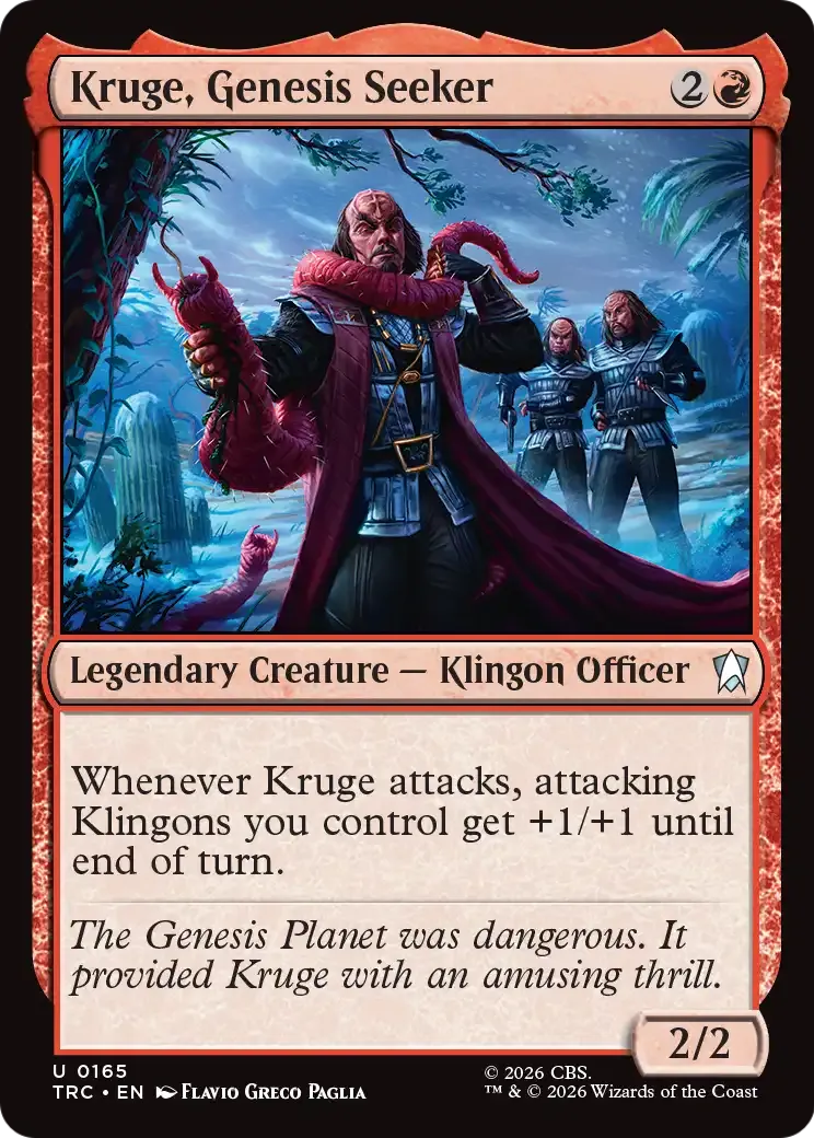 Kruge, Genesis Seeker — Star Trek Commander — Magic: The Gathering