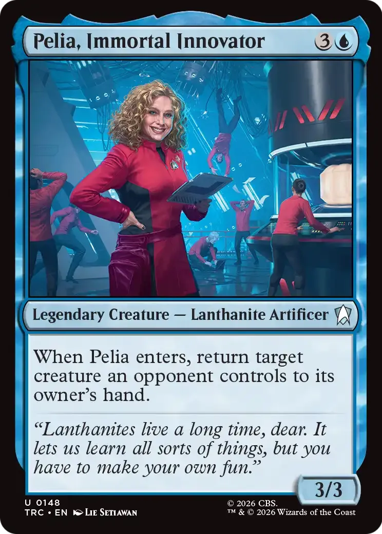 Pelia, Immortal Innovator — Star Trek Commander — Magic: The Gathering
