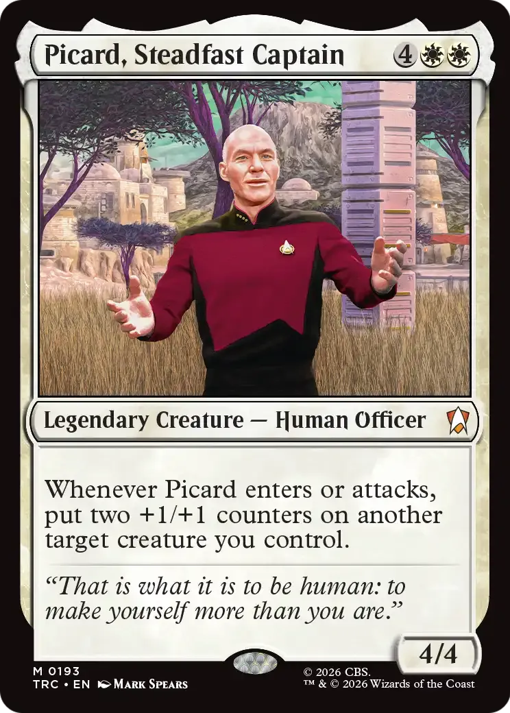 Picard, Steadfast Captain — Star Trek Commander — Magic: The Gathering