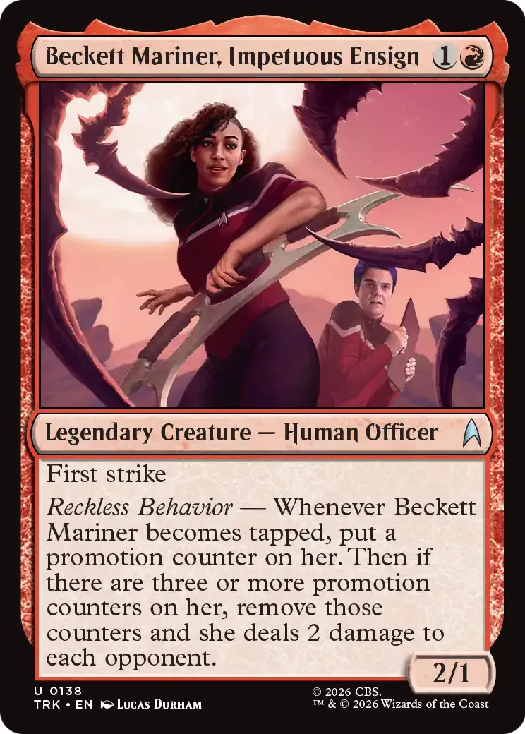 Beckett Mariner, Impetuous Ensign — Star Trek — Magic: The Gathering