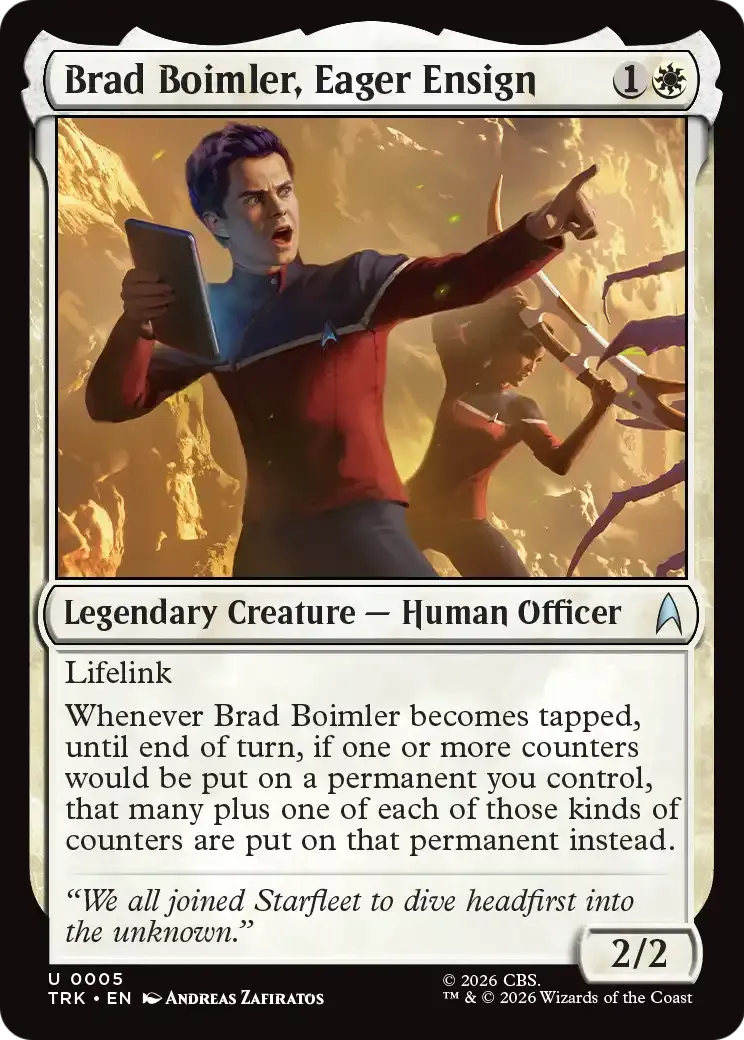 Brad Boimler, Eager Ensign — Star Trek — Magic: The Gathering