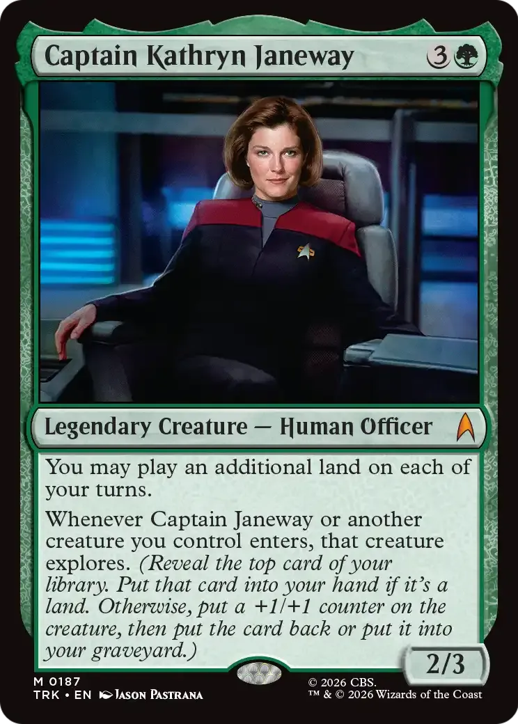 Captain Kathryn Janeway — Star Trek — Magic: The Gathering