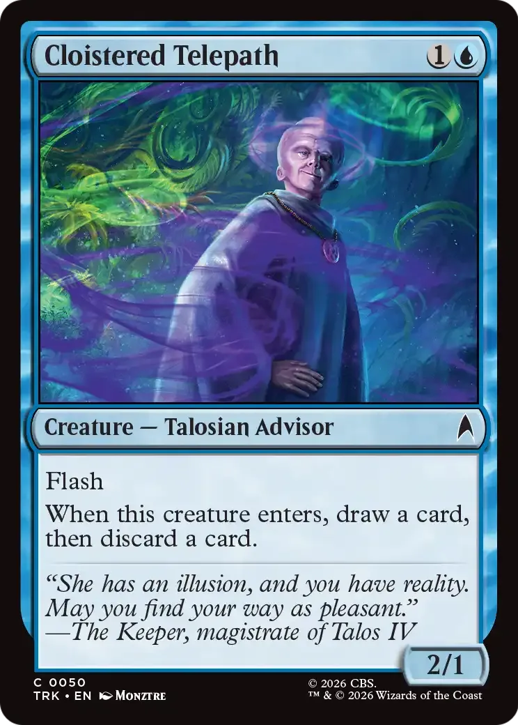 Cloistered Telepath — Star Trek — Magic: The Gathering