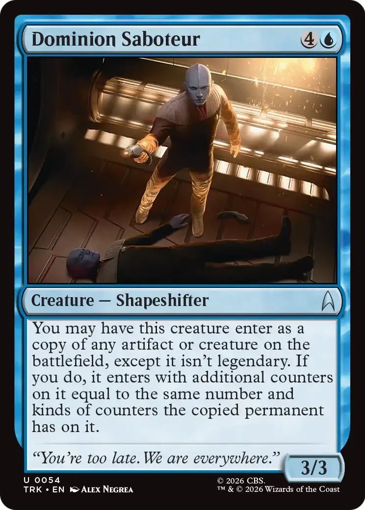 Dominion Saboteur — Star Trek — Magic: The Gathering