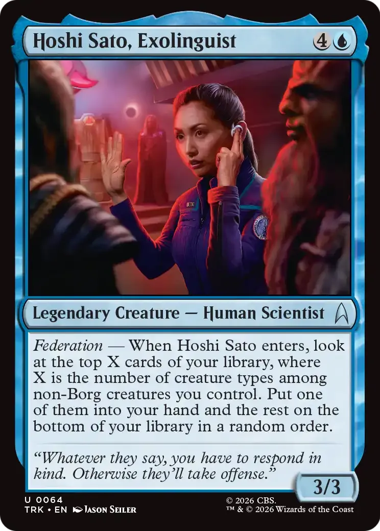 Hoshi Sato, Exolinguist — Star Trek — Magic: The Gathering